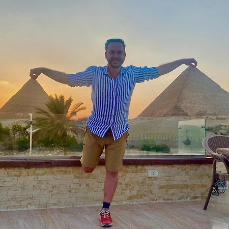 Seven Pyramids Panoramic View Inn Kafret el-Gabal Extérieur photo