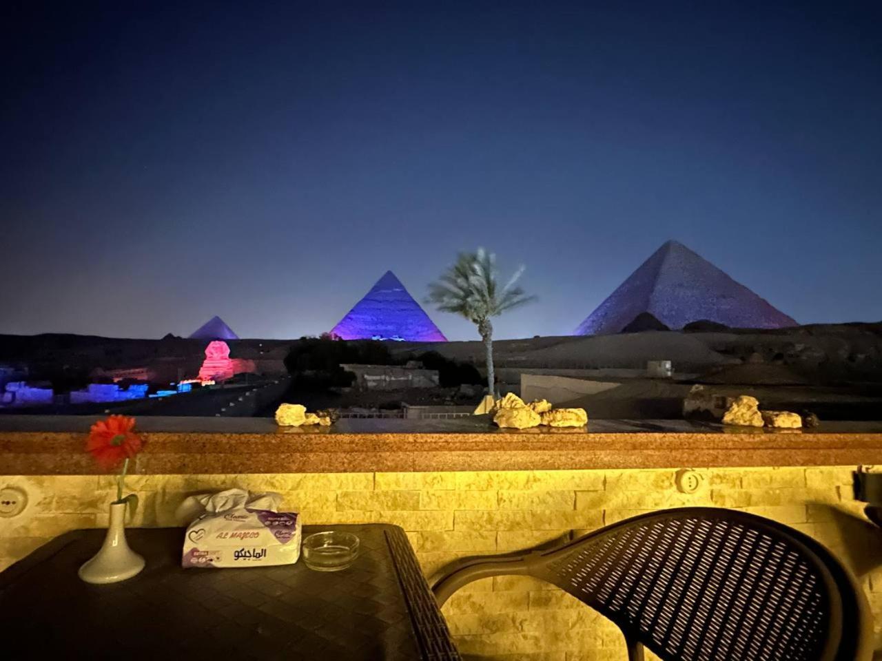 Seven Pyramids Panoramic View Inn Kafret el-Gabal Extérieur photo