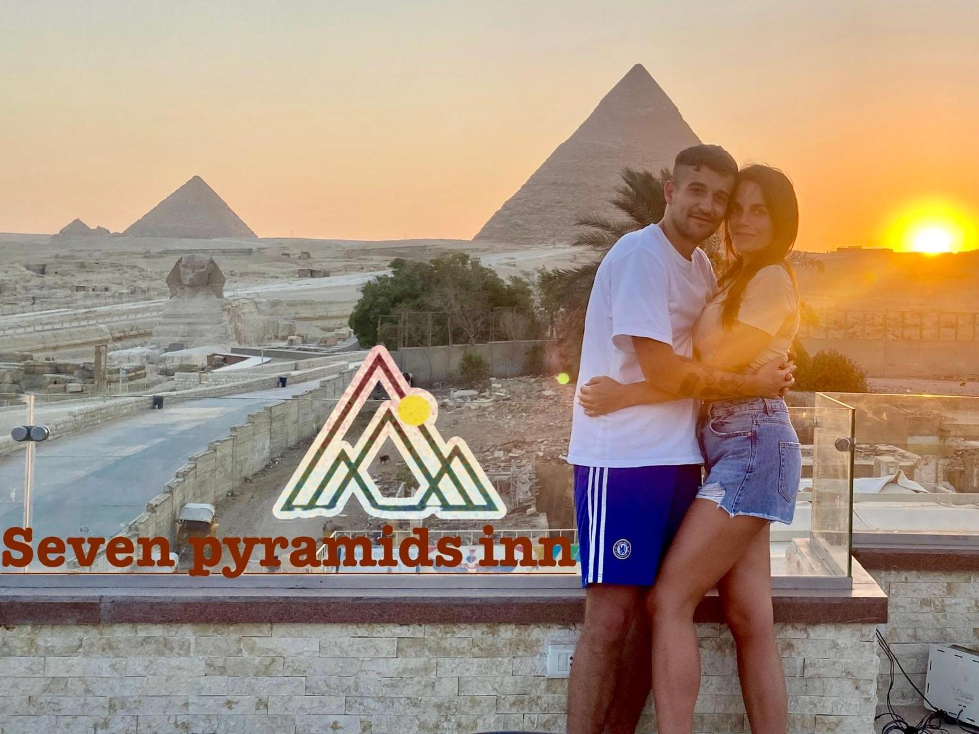 Seven Pyramids Panoramic View Inn Kafret el-Gabal Extérieur photo