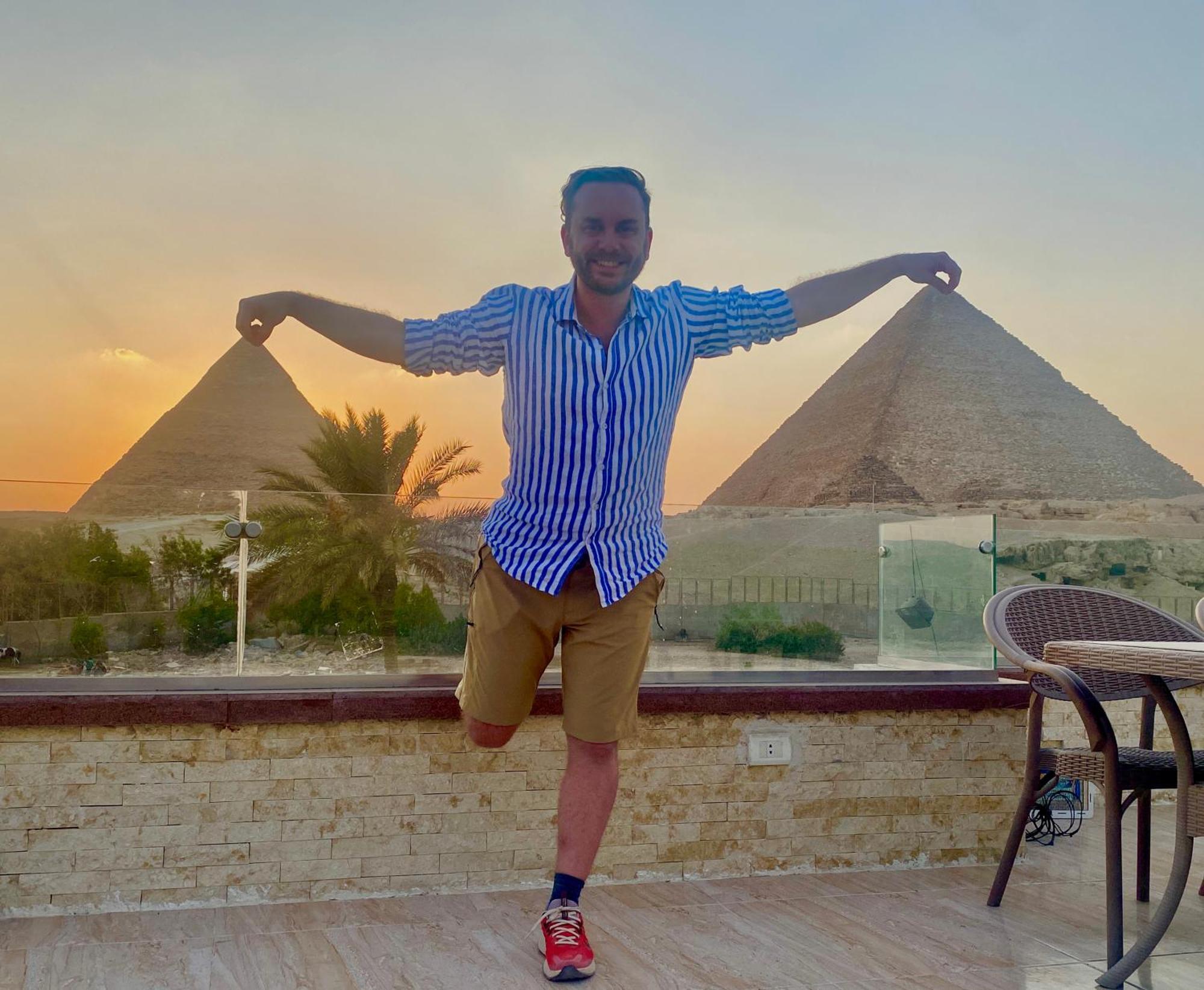 Seven Pyramids Panoramic View Inn Kafret el-Gabal Extérieur photo