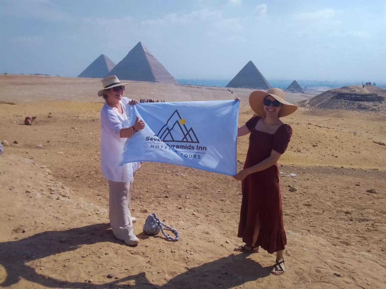 Seven Pyramids Panoramic View Inn Kafret el-Gabal Extérieur photo